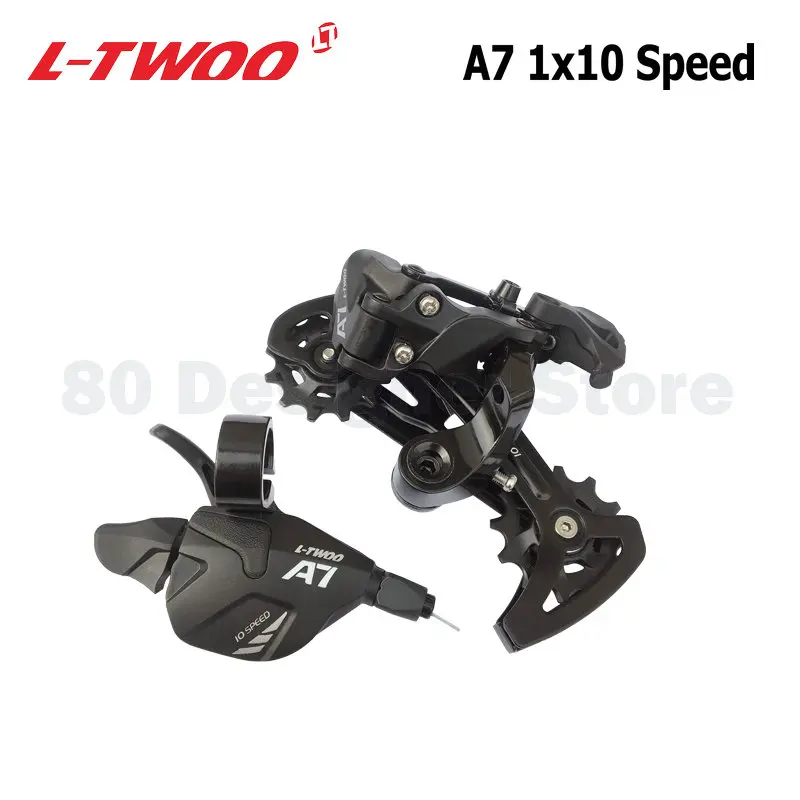 LTWOO A7 1x10 Gruppo Trigger Shifter Leva + Deragliatore Posteriore per MTB Della Bici 10-Velocità Cassette Pignoni 42T 46T 50T LTWOO Gruppo