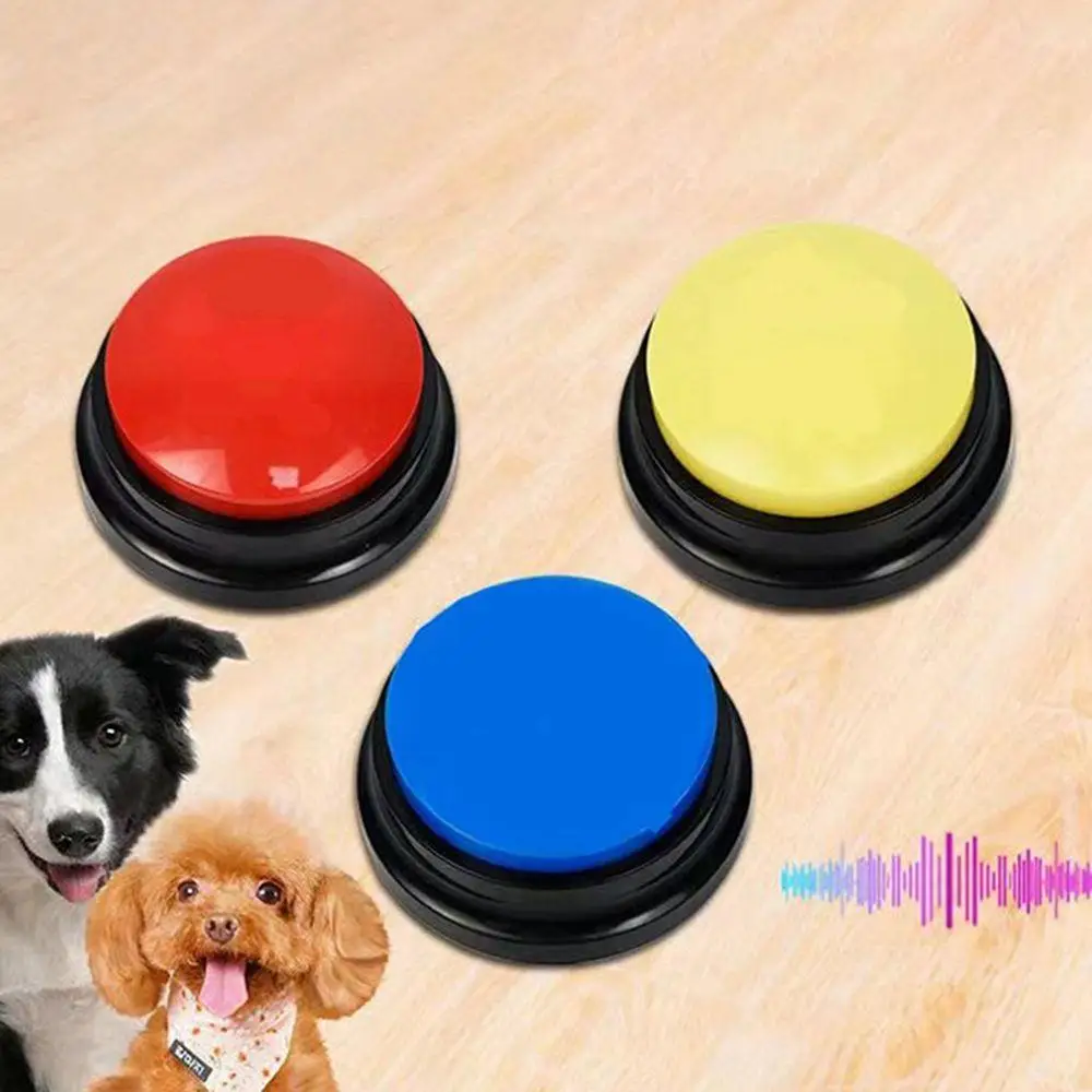 Easy to Carry Voice Repeater for Pets, Noise Makers, Talking Button, Dog Toys, Recording Toy, Answering Buttons, Pet Supplies