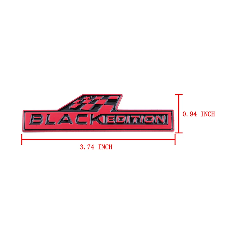 3D Metal Black Edition Emblem Car Sticker Tools Badge for All Models Decoration  Toyota Corolla 2009 Car Accessories Stickers view 5
