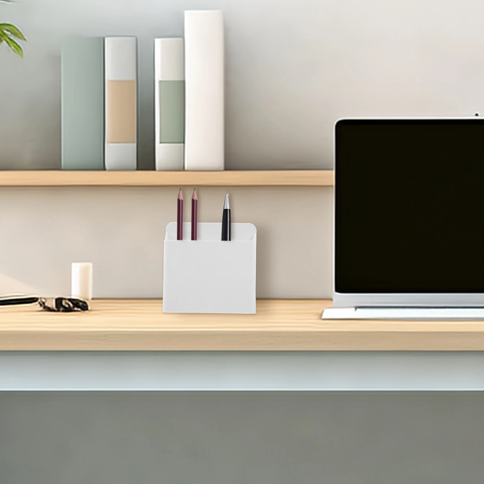 

2Pcs ABS Suction Whiteboard Holder for Markers and Pencils Removable Divider Compartment Design for Office School Organization