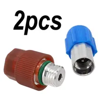 2pcs R134a HD ND Adapter AIR CONDITIONING R134a Service Connection Set WITH STANDARD VALVE CORE Car Electrical Equipment