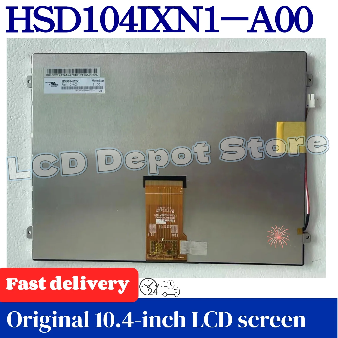 

Hsd104Ixn1-A00 Совершенно новый оригинальный 10,4-дюймовый ЖК-экран IPS с разрешением 1024*768 и высокой четкостью изображения