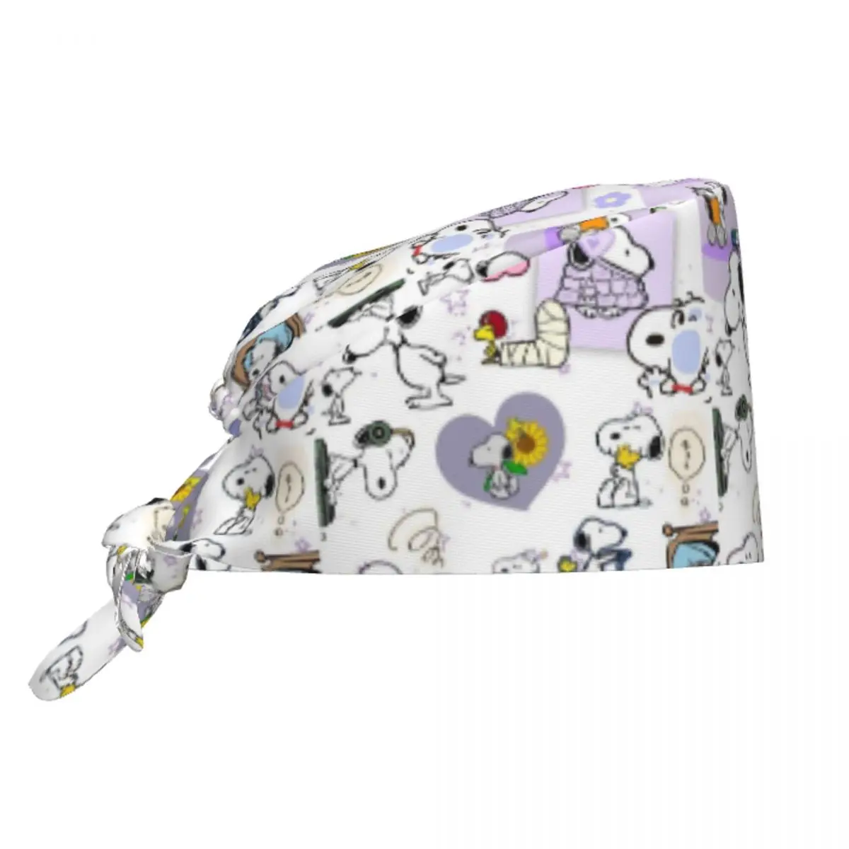 Gorro de trabajo ajustable personalizado con dibujos de S-Snoopys para hombre y mujer, gorros exfoliantes para enfermería, médico, cirujano, para dentista