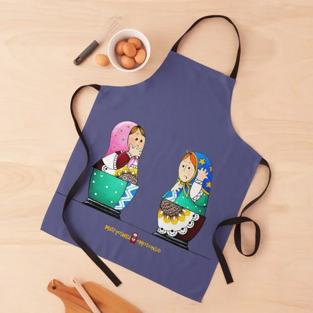 

Matryoshka Confused Apron For Cooking Kitchen Utensils Kitchen Apras Man Waterproof Kitchen Woman Apron