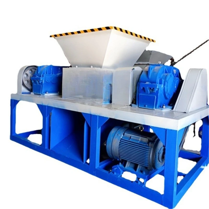 Plastic mold crushing equipment, rubber shredder, old bucket shredder