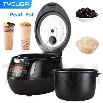 8L Tapioca Cooker Milk tea shop Pearl cooker Bubble tea Pearl warmer Pot Taro ball/Sago/Red bean cooker machine 900W 110V/220V