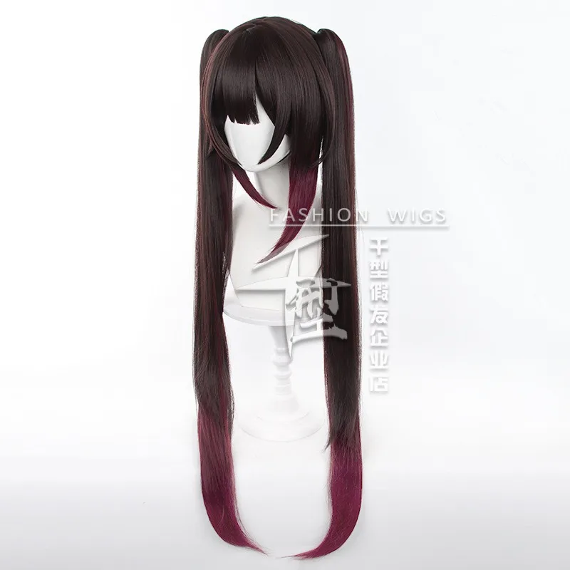 Game Honkai Star Rail Sparkle Cosplay Wig 90CM Color Gradient Hair Headwear Tattoo Stickers Prop Halloween Carnival Role Play