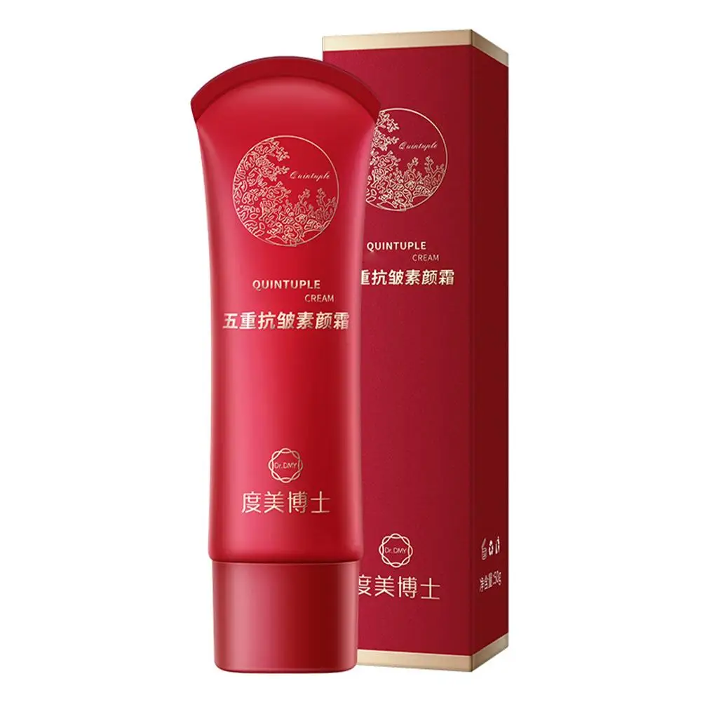 Crema antiarrugas natural de cinco efectos, crema base para el cuello, crema de maquillaje tres en uno, productos de base de maquillaje prácticos y rápidos