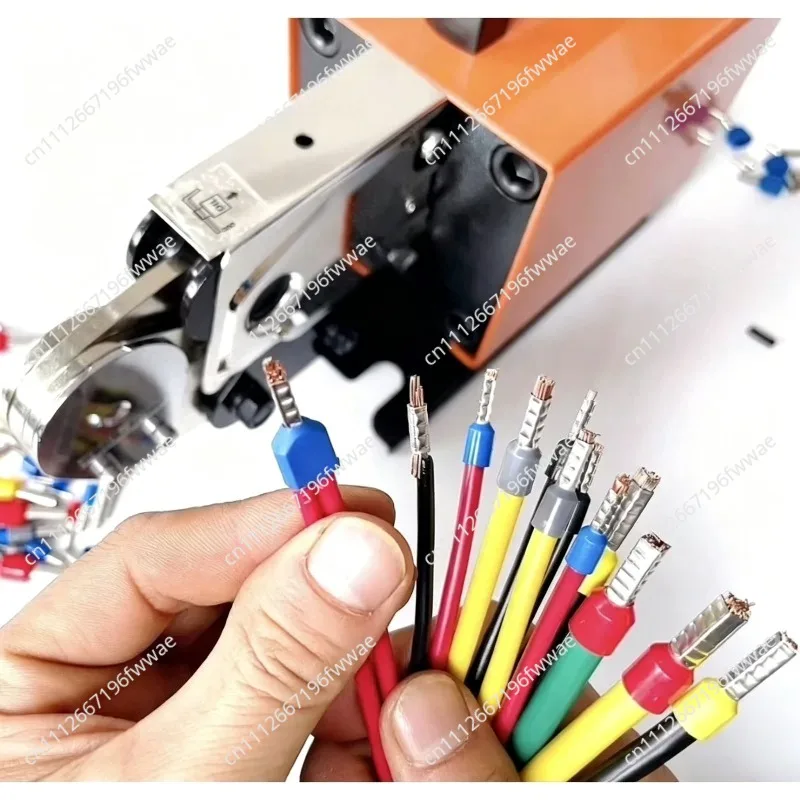 For Pneumatic Terminal Crimping Machine 1.3T 0.25-10mm², Cold Pressed Tubular Terminal Pliers for Electrical Connections