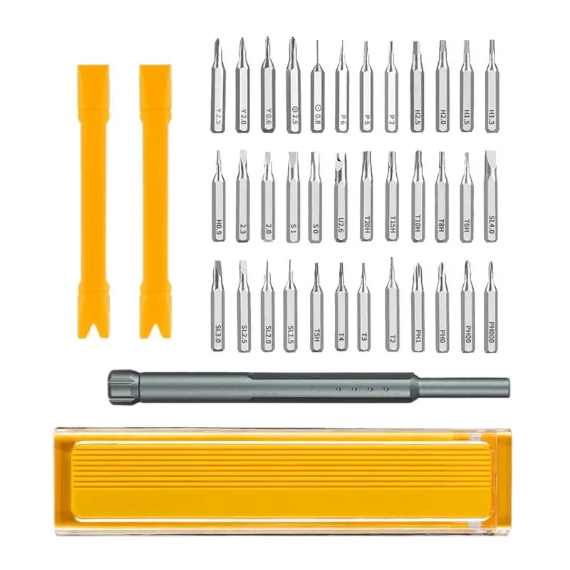 

Little Screwdriver Set 41 In 1 Magnetic Computer Screwdriver Kit Non-Slip Household Tools Electronics Tool Kit For Computers