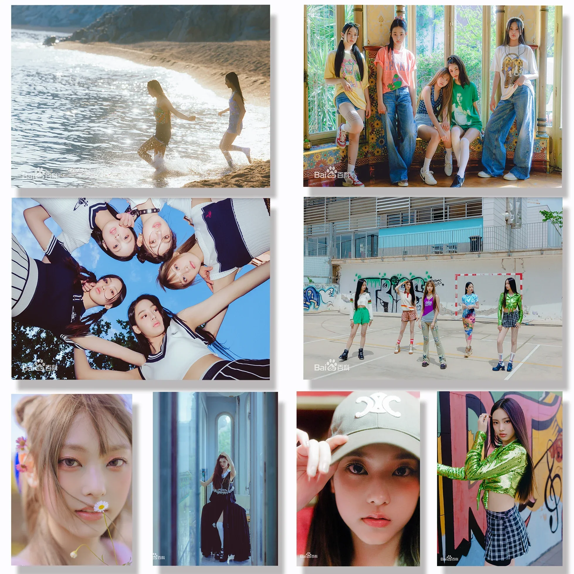 Estrella coreana 2023, grupo de chicas populares, pantalones vaqueros nuevos, arte de la vida, foto, cubierta de revista, póster, decoración del hogar, pintura estética, arte de pared