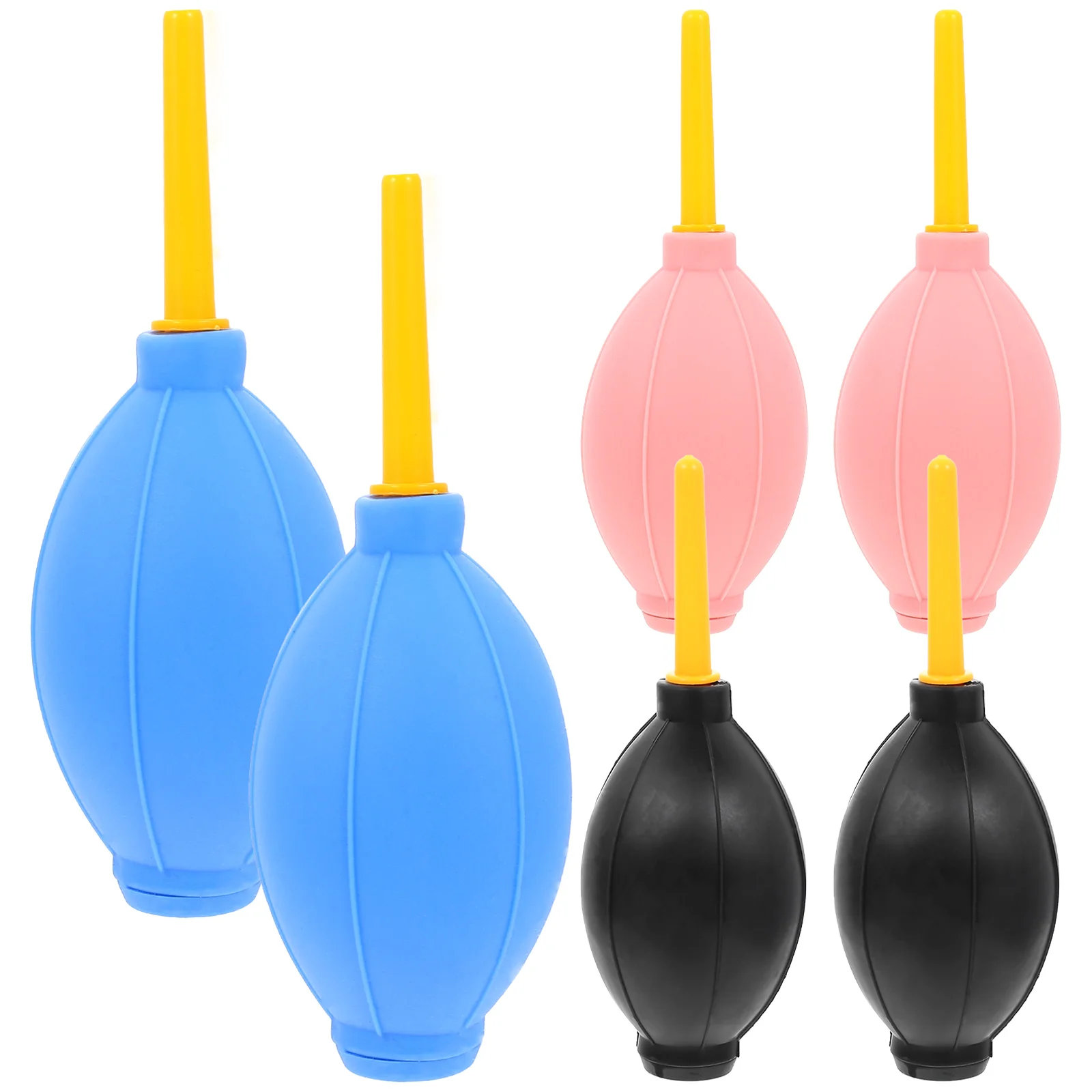 

6pcs Air Blower Dust Rubber Pump Manual Blower TPE Material Elastic Safe Practical Portable Lightweight Design Blows Off