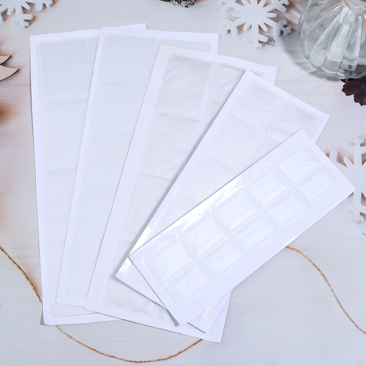 16-20pcs Necklace Chain Adhesive Pouch Self-Adhesive Pockets for Necklace Display Cards Clear Jewelry Bag Loose Supplies – Detail 5