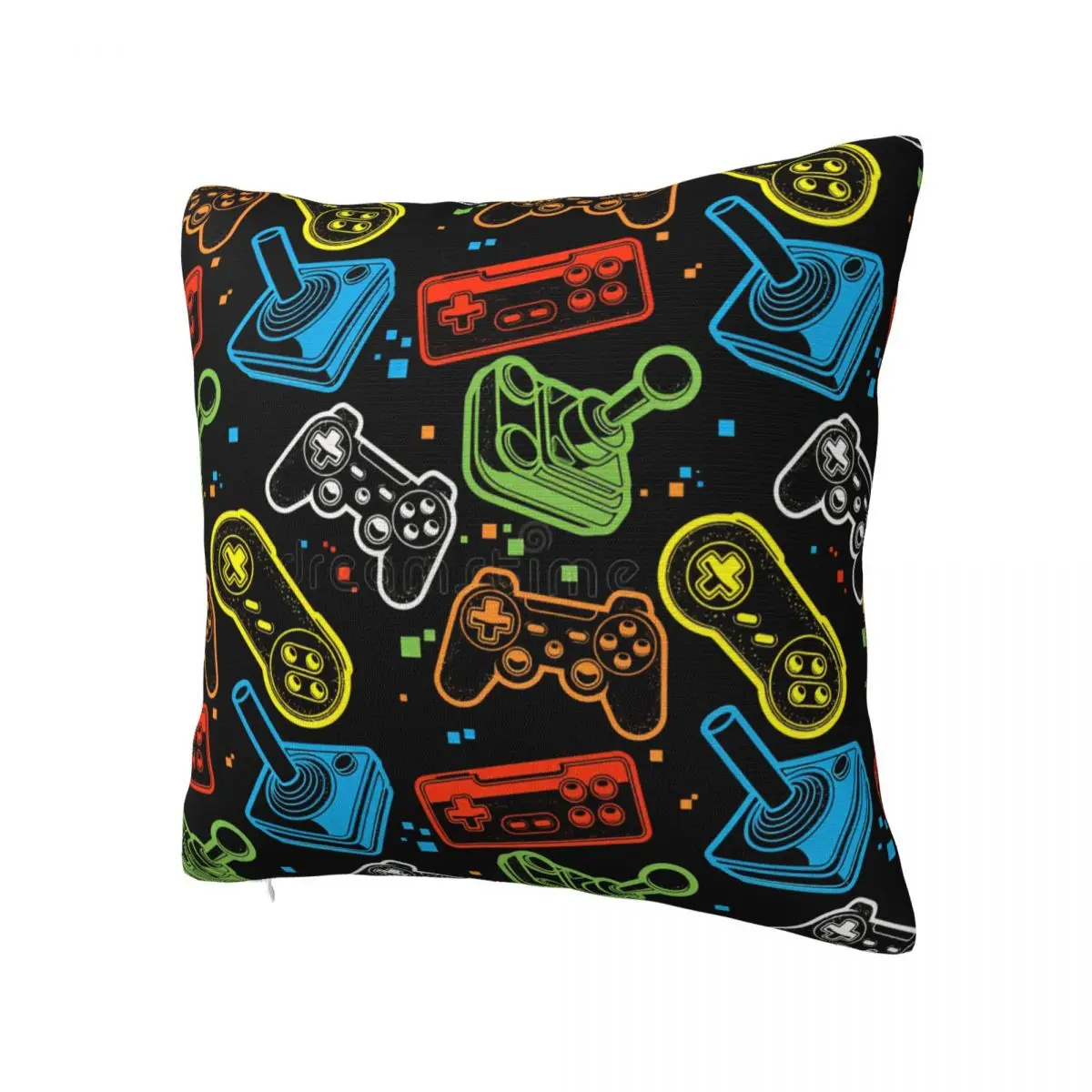 Hot Colorful Game Gamepad (8) Pillow Case Funny Pillow Cover Polyester Design Cushion Cover Pillowcases For Sofa Home Decoration