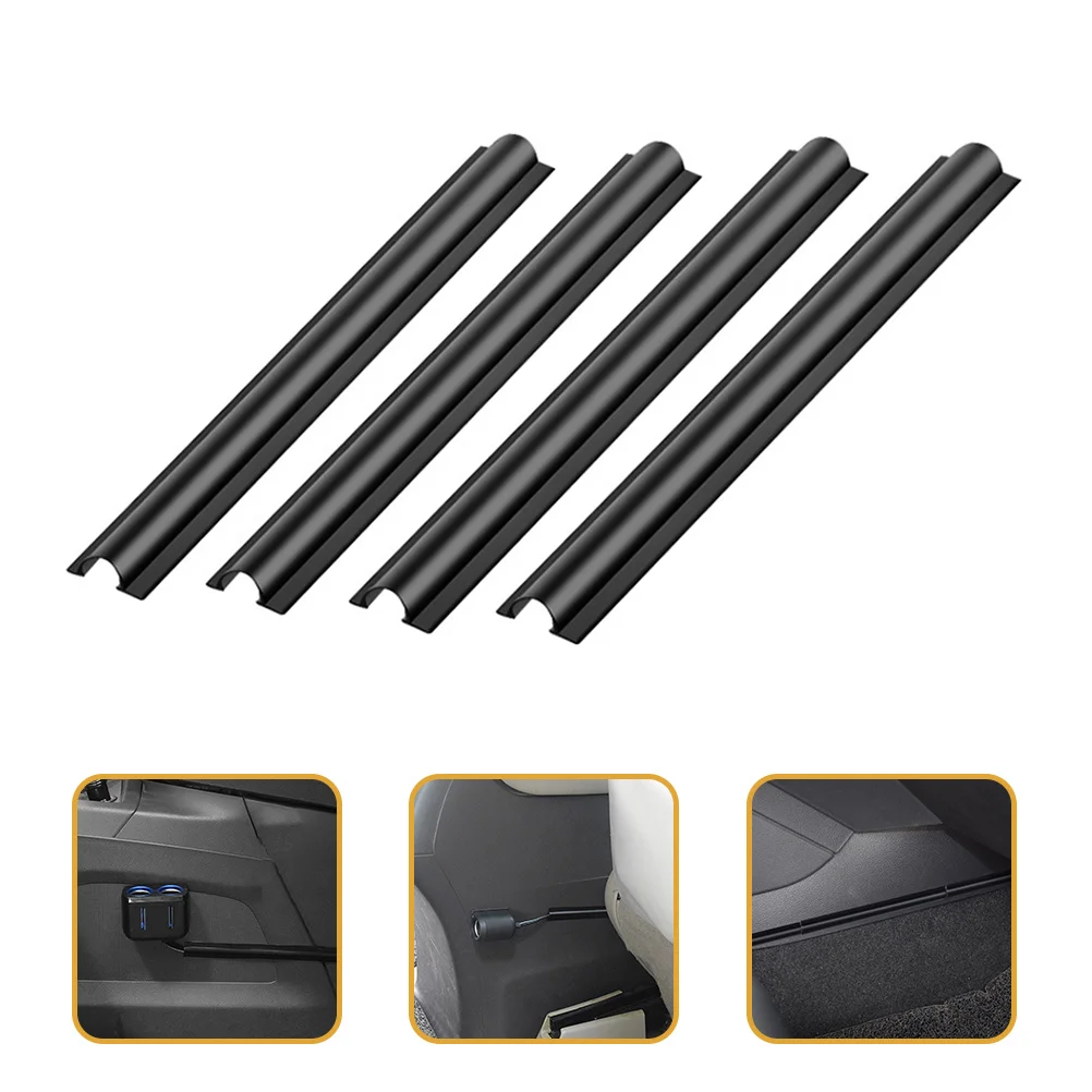 

4Pcs Car Cord Clips Cable Organizer Adhesive Wire Holders PVC Durable Easy Peel Stick Any Surface Headphones Phone Chargers