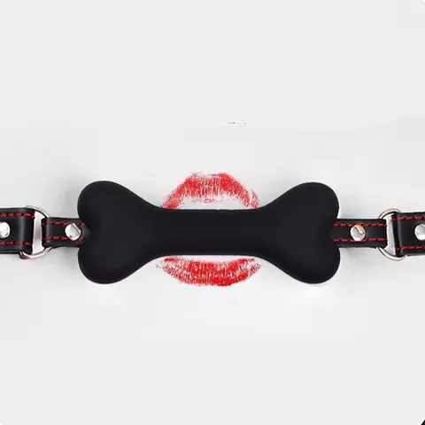 BDSM sexx Harness Mouth Adult Toys Silicone Dog Bone Ball Gag Open Mouth Gag Ball Bdsm Bondage sexx Products Sm sexx Toys for Women