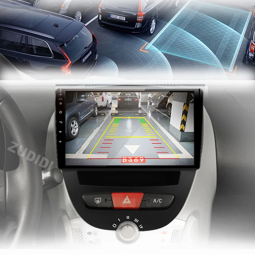 Android 16 2 Din Auto-Multimedia-Player Für Peugeot 107 Toyota Aygo Citroen C1 2005-2014 Kopf einheit Stereo GPS Navigation BT WIFI