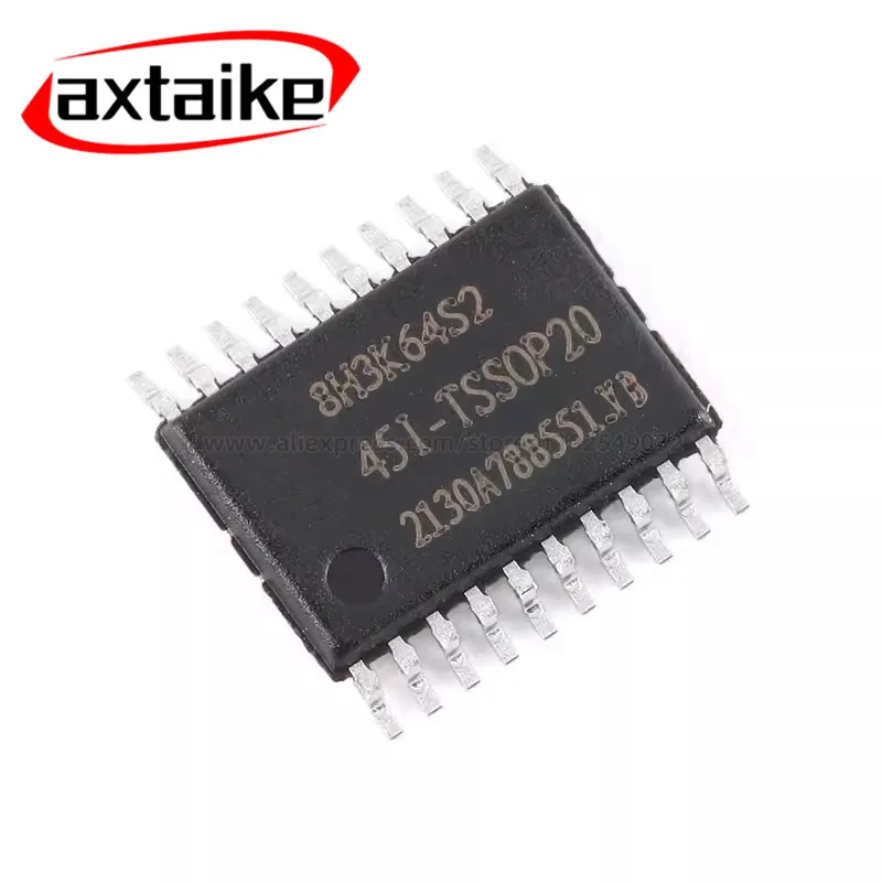 

5PCS STC STC8H3K64S2 STC8H3K64S2-45I-TSSOP20 8H3K64S2 1T 8051 Microprocessor Microcontroller MCU IC Chip Brand New Authentic