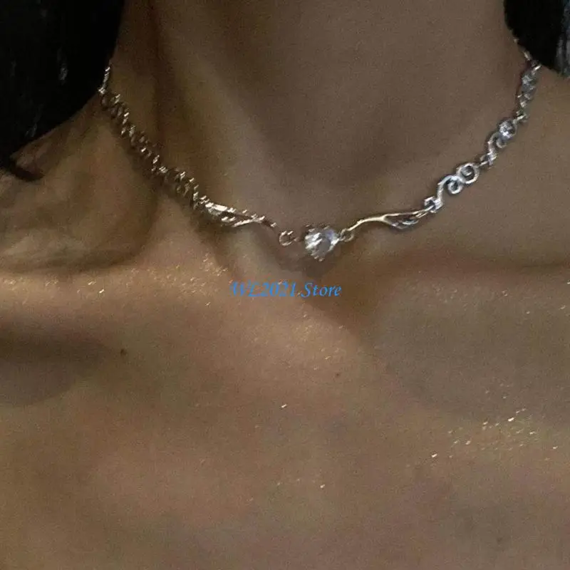 

G5GC Angel Wing Love- Diamonds Necklace Female Temperament Niche Collarbone Chain