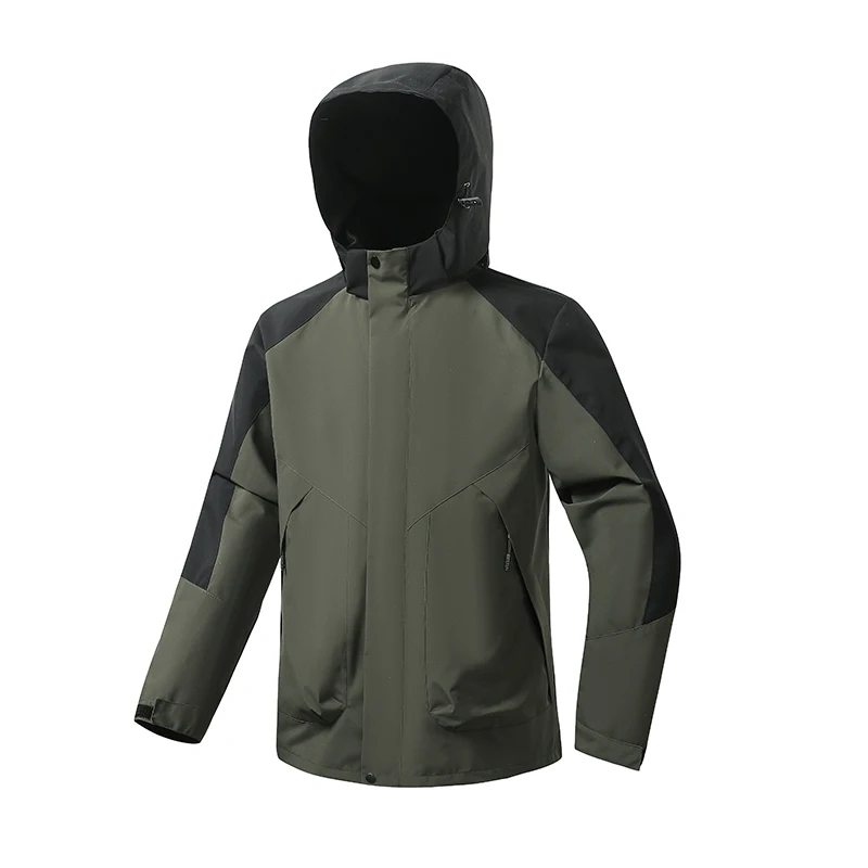 

Outdoor Sport Coat male hood Cycling Jacket Men's Mountaineering Jacket Windproof Top Windbreak Male plus size