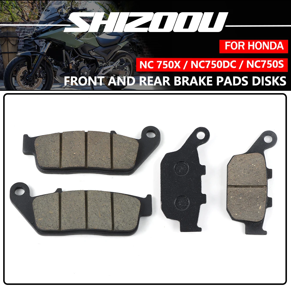 Motorrad-Bremsbeläge vorne und hinten für HONDA NC750DC 2014 2015 2016 NC750L 2016-2017 NC 750S NC 750X 2014 NC 750 DC/L/S