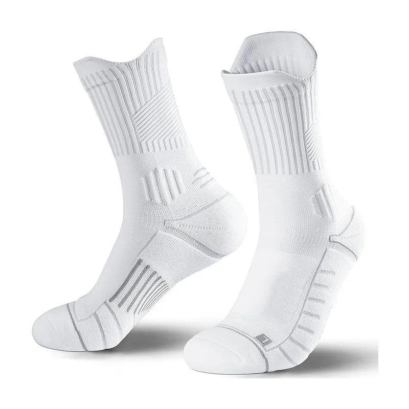 1/4/5/10 Paar Herren-Sportsocken, dämpfende Technologie, geruchsdicht, schweißabsorbierend, atmungsaktiv, für Laufen, Basketball, Kompressionssocken – Detail 13