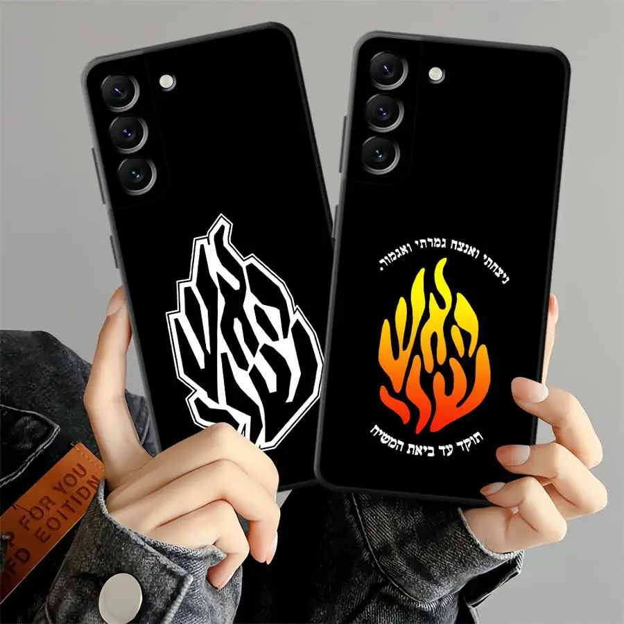 

Чехол для Samsung Galaxy A24 A55 A41 A26 A72 A32 A36 A25 A71 A51 A73 A23 A53 A22 A52 A35 Черный Мягкий чехол для телефона с пламенным узором