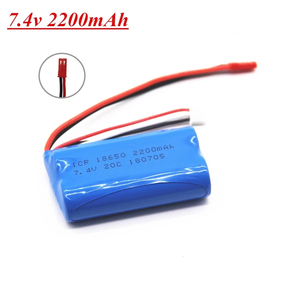 7.4 V 2200mAh 18650 Lipo Batery per telecomando elicottero giocattoli parti all\'ingrosso 7.4 V 1500 mAH Lipo batteria JST/SM/T/SM4P Plug