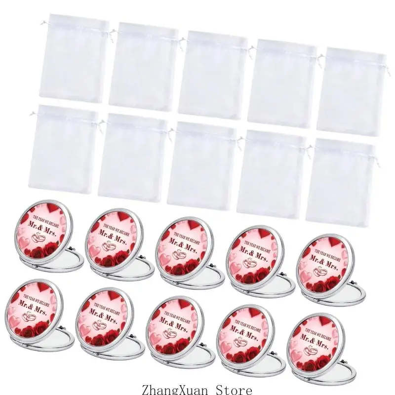 Schminktisch-Set für den Hochzeitstisch, 10 Glasstücke Taschenformat für Gäste, 3 x – Detail 4