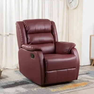 Second Hand Cheap Home Sectional Furniture Living Room Mechanism Electric Manual PU Leather Fabric Recliner Bed Sofa Chair Set