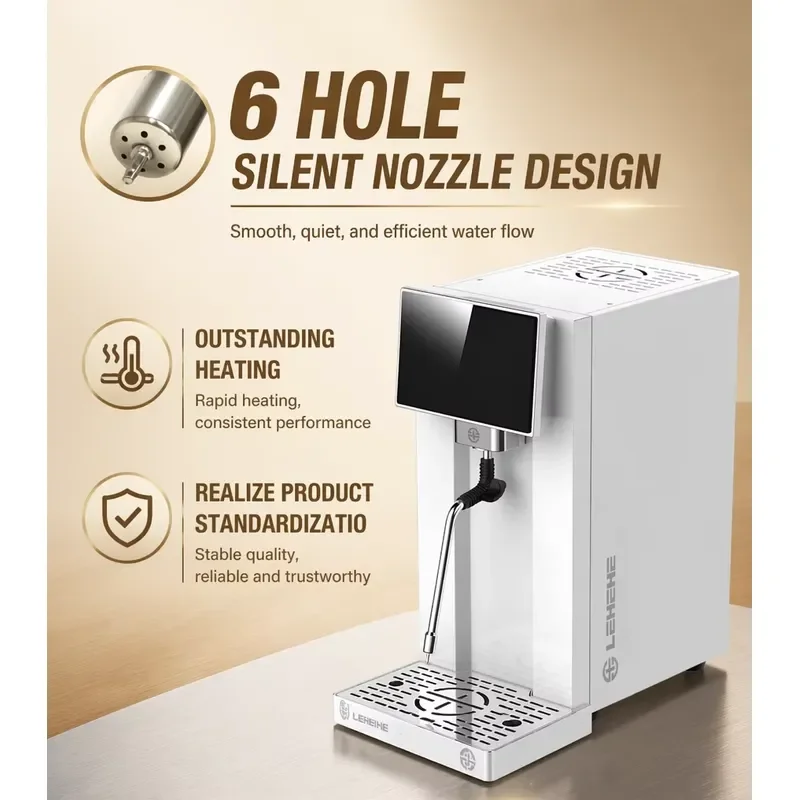 Stocked for Coffee Shop Use Commercial Eco-Friendly 4-in-1 Single Head Electric Steam Heated Milk Frother Machine