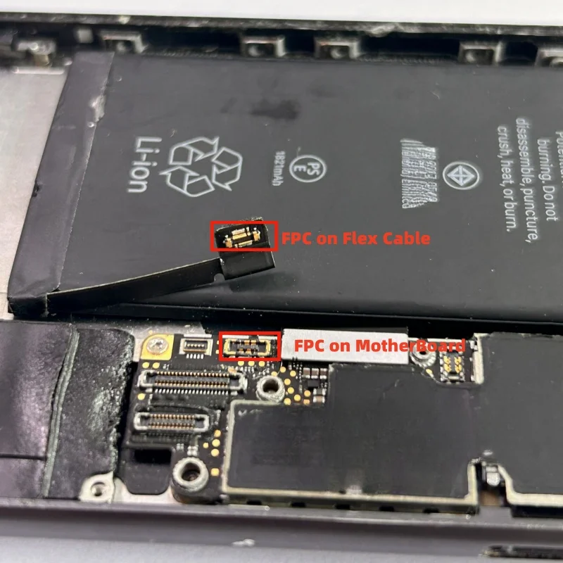 AliSunny 10 قطعة FPC على كابل البطارية المرن آيفون 14 13 12 11 برو ماكس X XR 8 Plus موصل كليب التوصيل #2