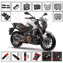 For BAJAJ DOMINAR 250 DOMINAR 400 2017-2023 Motorcycle Accessories NEW Radiator Grille Guard Cover And Headlight Guard Protector