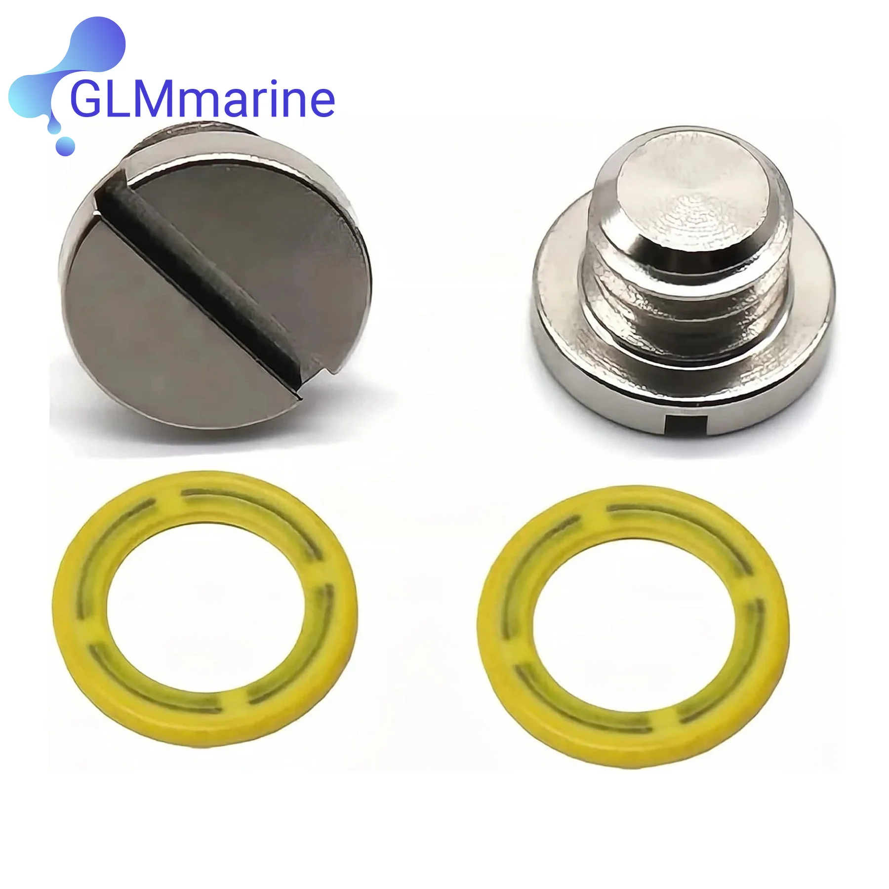 

79953Q04 Lower Unit Gearcase Oil Drain Plugs Screw Kit Fits for Mercury MerCruiser Engines Replaces 10-79953A2 Sierra 18-2244