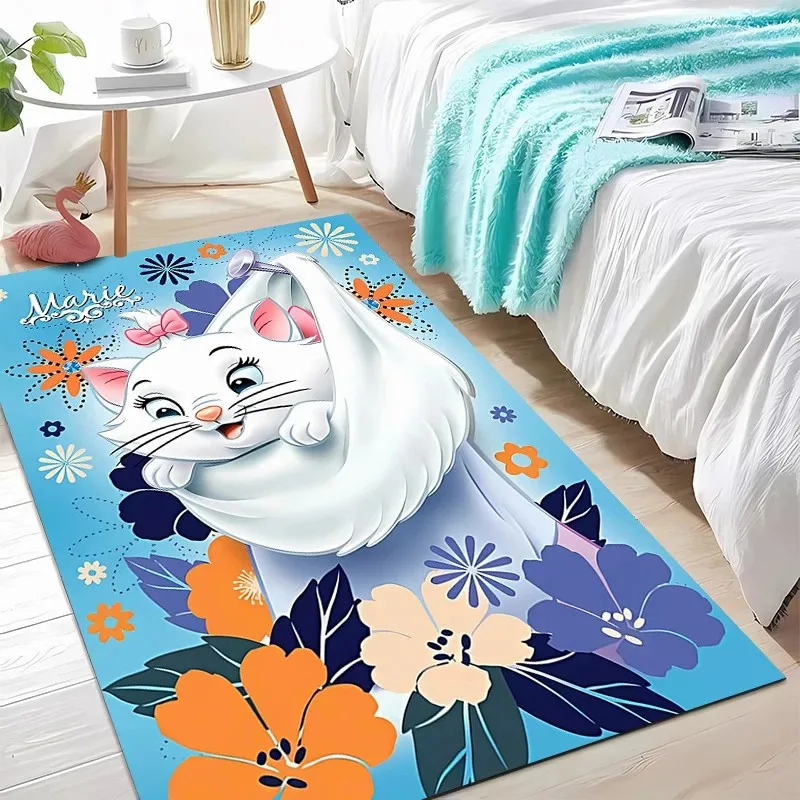 

3D Забавный коврик с кошкой Мари, мультяшный дизайн, для гостиной, спальни, прикроватный, напольный, для детской комнаты, гардеробной, игровой коврик, ковер, доставка на следующий день
