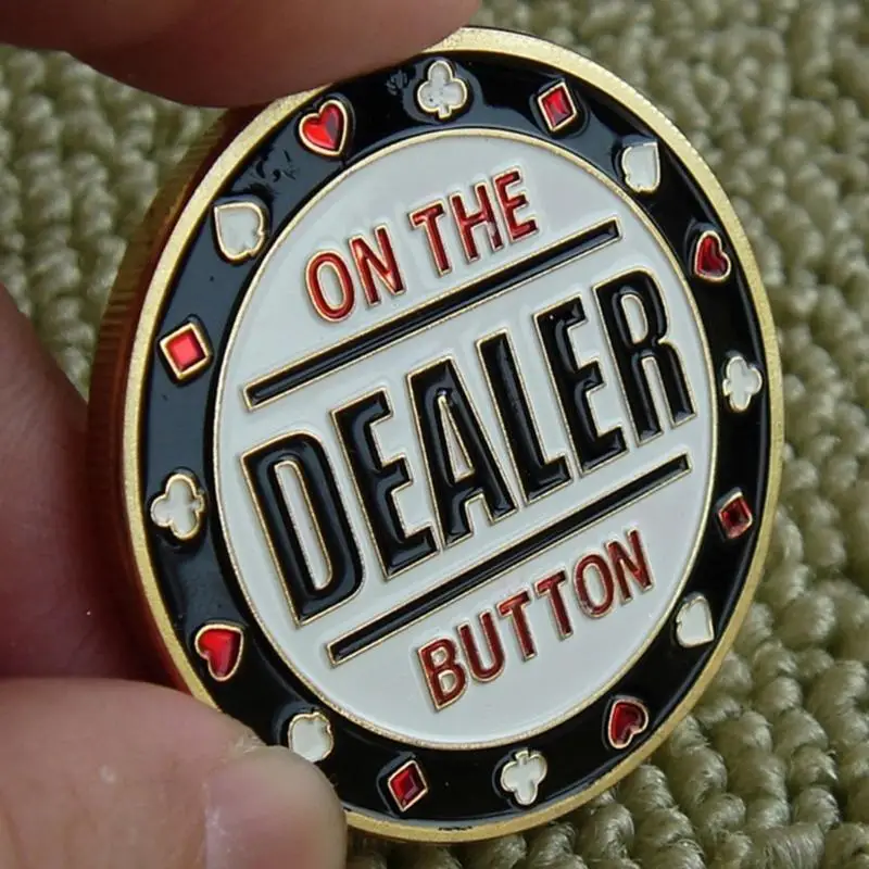 652F تجار البوكر المحترفين زر بطاقات البوكر الحرس حامي عملة معدنية #4