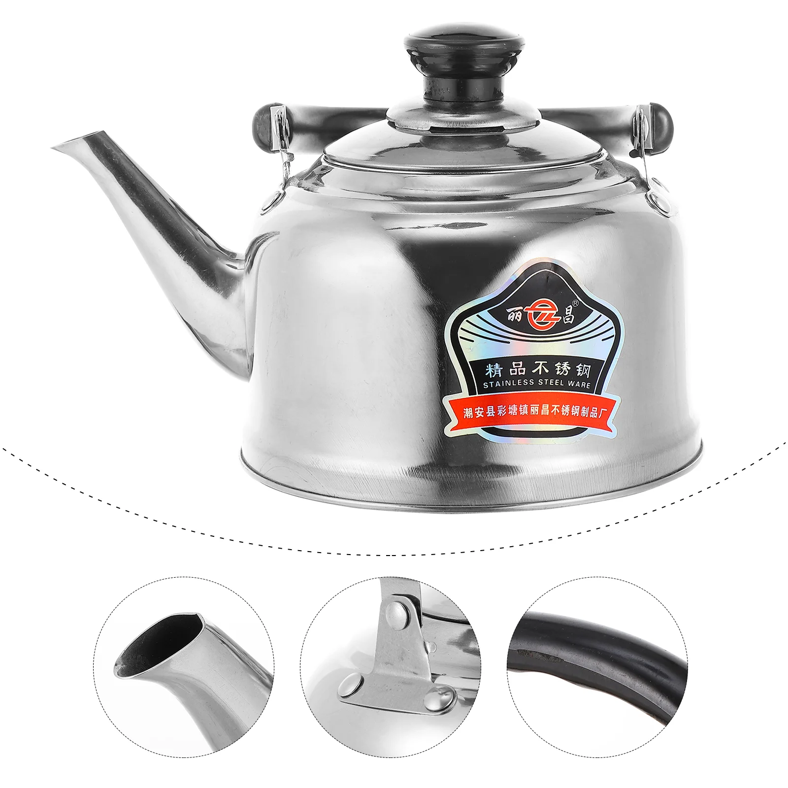 

Kettle Vintage Tea Control Coffee Machine Teapot with Strainer Green Anti-hot Handle Whistling Thicken