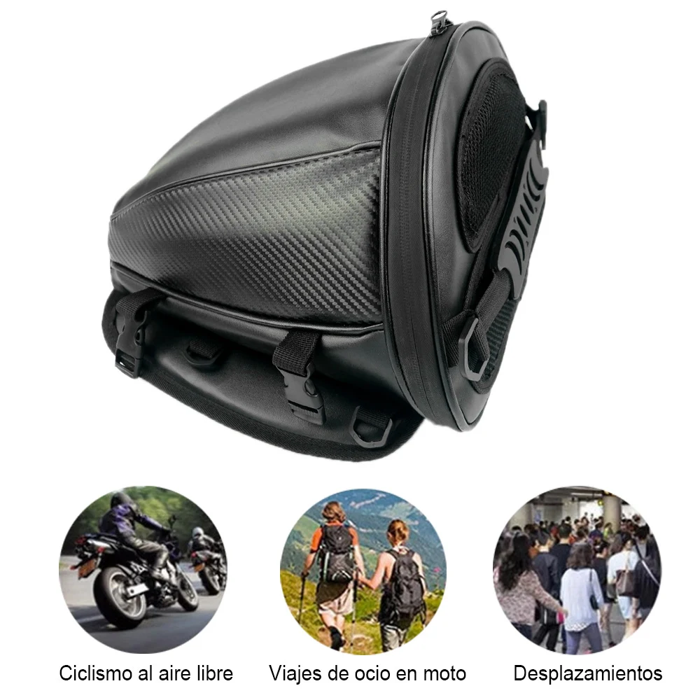 

For port Luggage Saddle Riding Rear Motorbike Scooter Side Back Seat Multi-purpose Waterproof Motorbike Tail Bag ﻿