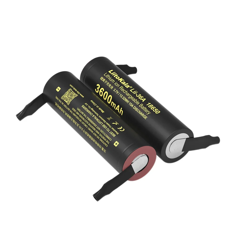 Liitokala 100% Nieuwe Originele Lii-36A 18650 Oplaadbare Li batterij 3.7 V 3600 mAh batterijen DIY Nikkel voor Mobiele power