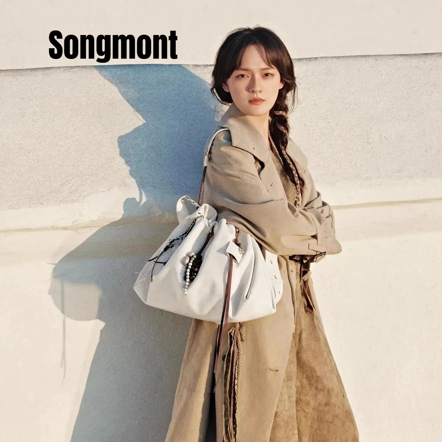 

Сумка Songmont из морщинистой кожи - сумка-хобо из коллекции Baina для работы, путешествий и повседневного использования