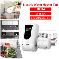 3000W Instant Water Heater Tankless Heaters Kitchen Electric Hot Water Tap Bathroom Heating Faucet Machine