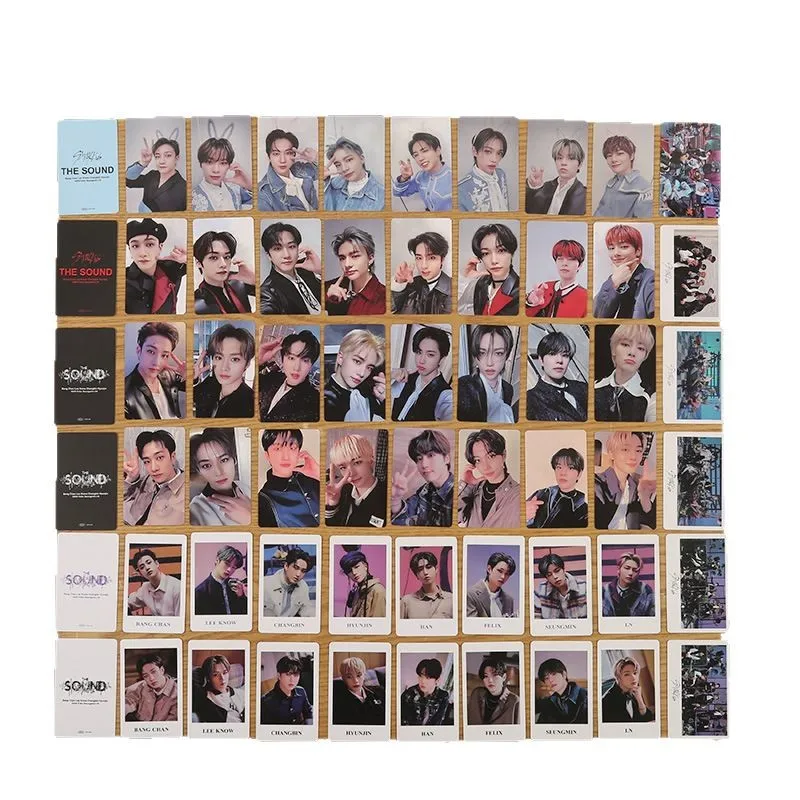 

54 PCS SKZOO same style male group star small cards cute peripheral stars SKZOO same style small cards