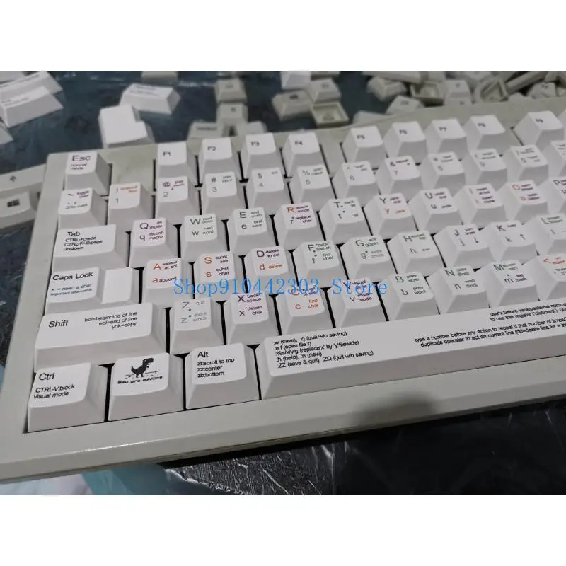 652F 129 Programmer Keycap Set Cherry Profile PBT Keycaps DyeSublimations for Switches DZ60 SK61
