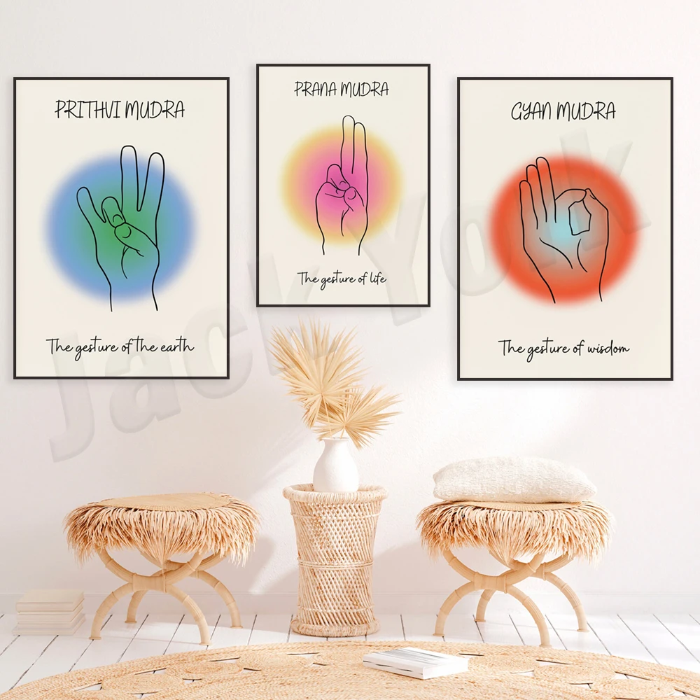 Mudra Posters, Yoga Art, Printable Mudra Wall Art, Mudra Art, Yoga Posters, Mudra Posters