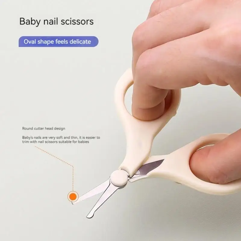 Babies\' nail clippers newborn baby care nail clippers tools suit infant pliers children anti-cut meat nail scissor set suit