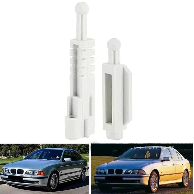 2Pcs Headlight Adjuster Bracket For BMW E39 5series 2000-2003 White Plastic Vehicle Protective Frames Car Accessories