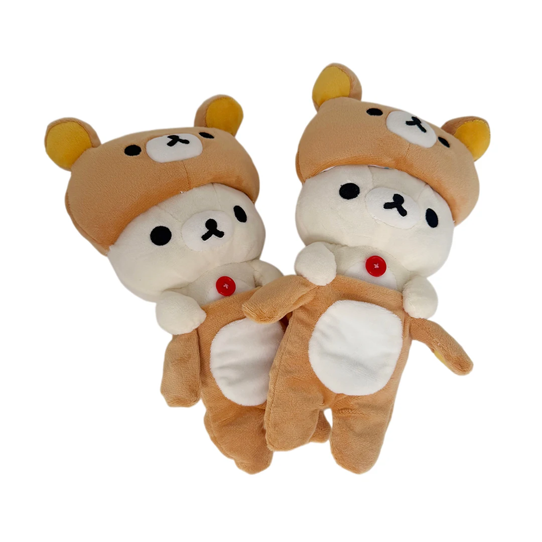 Cos Korilakkuma Cosplay Rilakkuma Plush Toys White Rilakkuma wearing Korilakkuma hat Stuffed Doll Exquisite Bear Peluche Gifts view 2