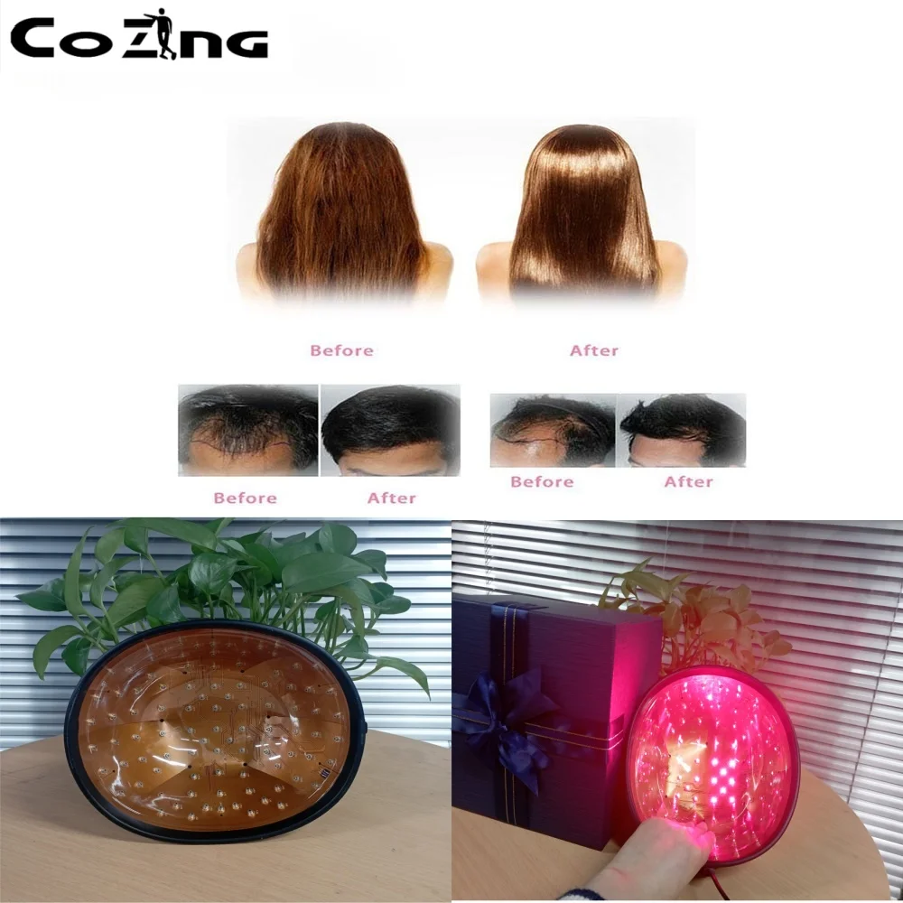 

COZING Red Light Therapy Cap 650nm for Hair Regrowth - LLLT Laser Device Rechargeable