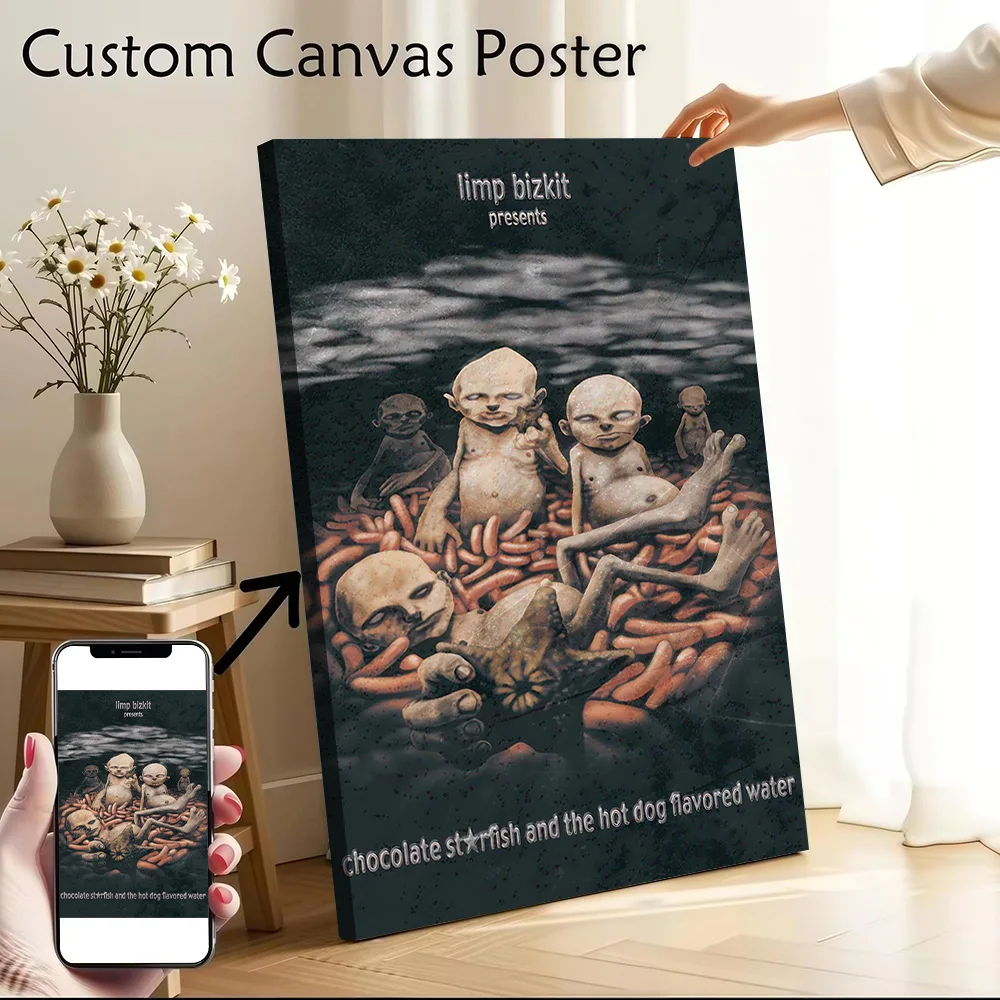Limp Bizkit Chocolate Starfish Album Art Poster Customizable Printed Canvas Painting for Pictures Wall Art Room Decorations Arts