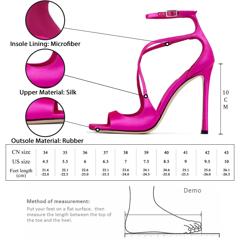 GMQM Brand Fashion Women‘s High Heels Gladiator Shoes Summer Sandals Stiletto Heels Summer Sandals Ankle Strap Designer Sandals